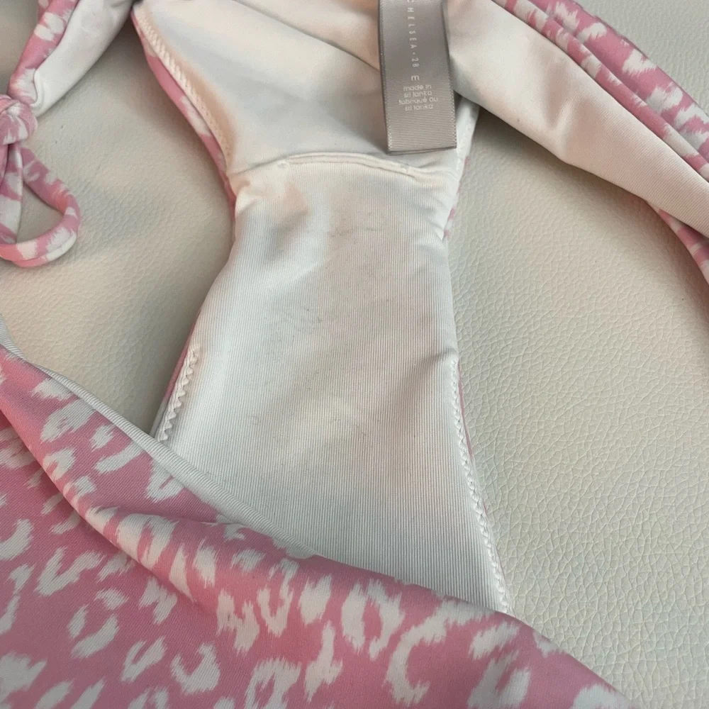 NWOT Chelsea28 pink leopard bikini bottoms - Picture 4 of 7